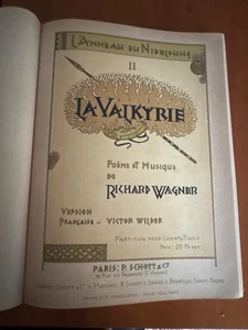 Wagner (Richard). La Valkyrie. Poème et musique de Richard Wagner.1893 - Picture 1 of 7