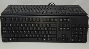 Dell Quiet Key Keyboard KB212-B 104 Key USB Wired Ultra Slim Keyboard Lot of 5 - Picture 1 of 16