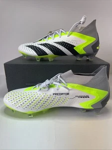 Scarpe da calcio Adidas uomo taglia 9 PREDATOR PRECISION.1 FG bianco/verde GZ0035 NUOVE - Foto 1 di 7