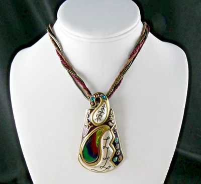 CHICO'S Moda Collar Multi Hilo Multicolor Colgante Estrás Chico's Foto 1 de 4