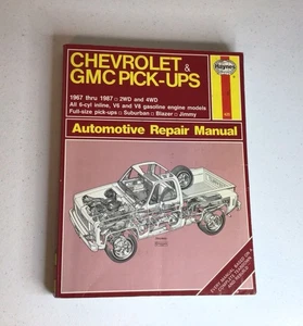 Haynes Automotive Repair Manual #420 Chevrolet & GMC Pick-Ups 1967-87, 2WD/4WD - Foto 1 di 15