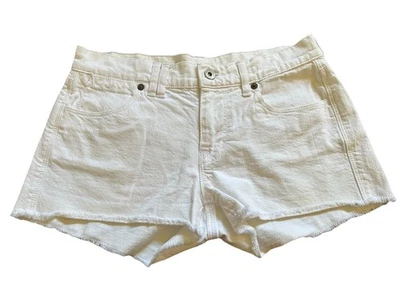Pantalones cortos Madewell para mujer talla 24 blancos pantalones cortos de tiro bajo cortados Foto 1 de 3