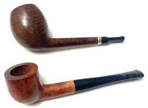Pipe Briar Vintage Tom Thumb Italia+"Sterling Band" Estate Importate 3 1/2" Usate! - Foto 1 di 12