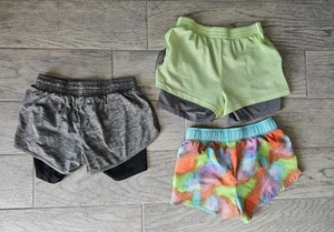 (Lot of 3) Girls Champion & Skechers Shorts Multicolor Large 10-12 & X Small XS - Picture 1 of 10