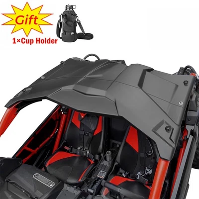UTV 2-Piece Sport Hard Roof Top Cover For Can Am Maverick X3 Turbo 2017-2024 25 - Image 1 of 4