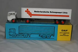 1970's Lion Car #36 DAF 2600 Trekker MET Eurotrailer, Nederlandsche, Mint Boxed - Picture 1 of 12