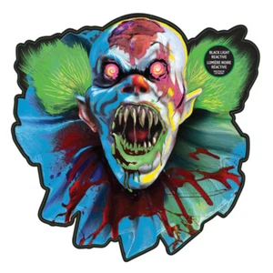 Halloween Party Supplies Creepy Carnival Cutout Black Light Reactive Decoration - Picture 1 of 1