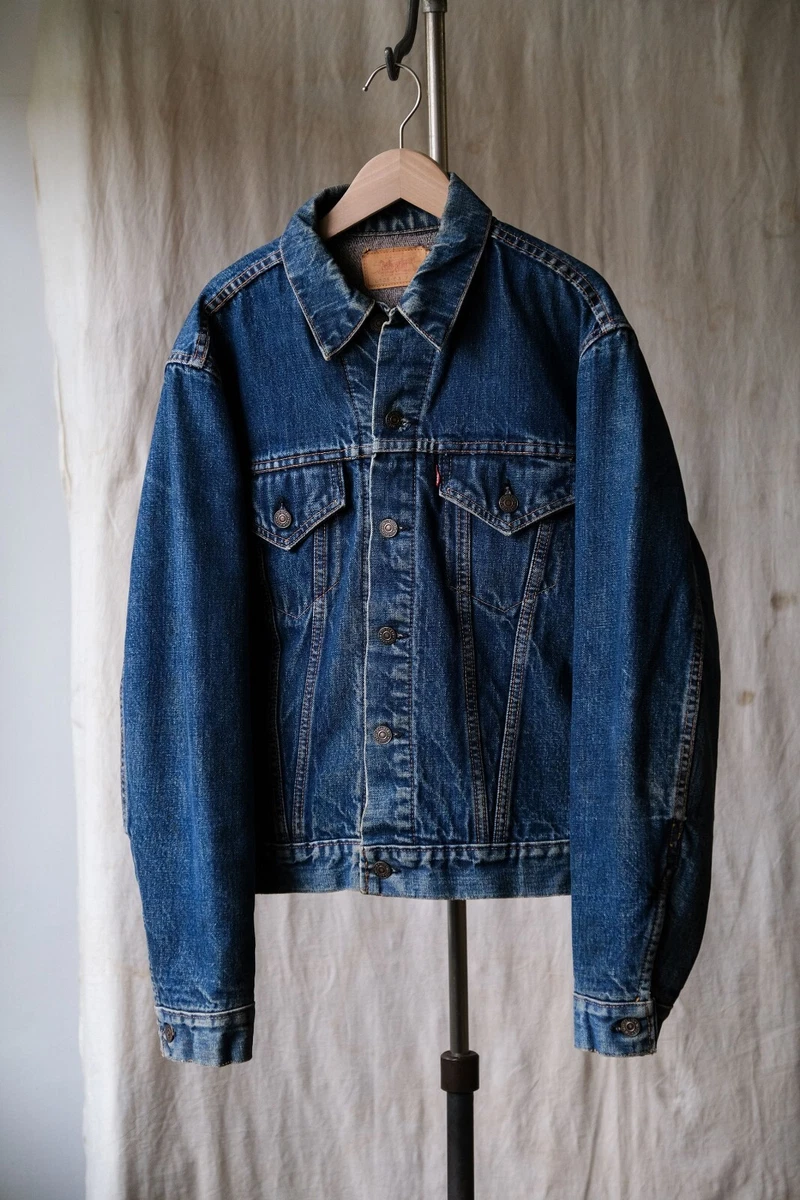 Early 70s〜 Levis 70505 Blanket Super Big 1960s Levi's 70505 BIG-E Blanket Lining Denim Jacket Size M 雰囲気