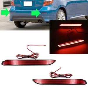 2x For Toyota Matrix 2009 2010 Rear Bumper Fog Light Led Reflector Red Cover - Picture 1 of 2