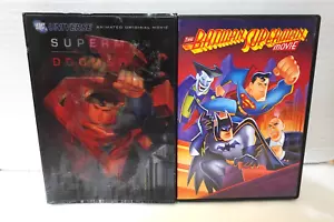 The Batman/Superman Movie & Superman: Doomsday (mit linsenförmigem Schuber) DVD Posten - Bild 1 von 5