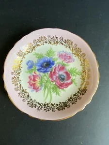 Platillo porcelana hueso Paragon solo pintado a mano floral Inglaterra vintage - Imagen 1 de 4