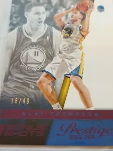2014-15 Prestige Bonus Shots Klay Thompson púrpura paralelo #edición/49 - Golden State - Imagen 1 de 1