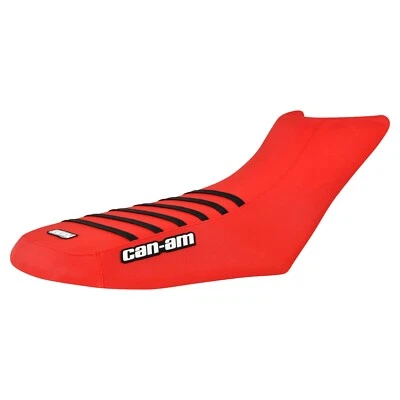 Can Am Outlander 570 - 1000 XMR X GEN 2 Seat Cover RED w/ BLACK RIBS Logo #360 - Image 1 of 4