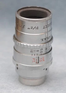 D-MOUNT ELGEET CINE-TEL 1-1/2" F:3.5 TELEPHOTO MOVIE CAMERA LENS - CLEAN - Picture 1 of 3