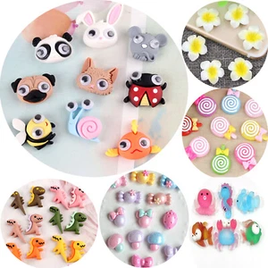 20 Flatback Resin Cute Various Animal Flower Candy Cabochons Scrapbooking Craft - Picture 1 of 20