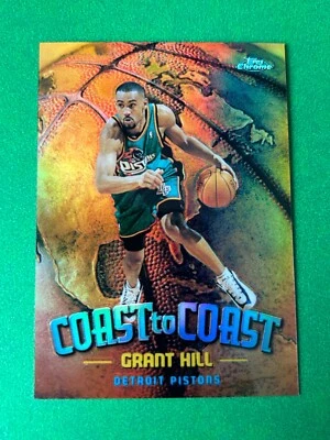 Grant Hill 1998-99 Topps Chrome Coast to Coast Refractor #CC4 - Image 1 of 4