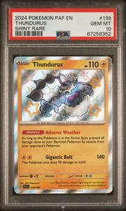 PSA 10 Thundurus 139/091 Shiny Paldean Fates PAF EN Pokemon Card GEM MINT - Picture 1 of 2