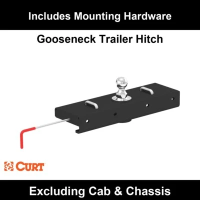 Enganche de cuello de cisne CURT para GMC Sierra 3500 HD 2011-2025 (se requieren soportes) Foto 1 de 4