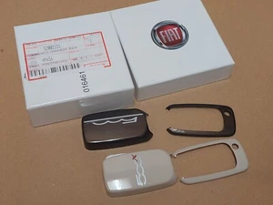 Fiat 500X Key Remote Covers Pair Bronze Ivory 52002331 Genuine New - Picture 1 of 9