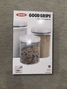 OXO Good Grips 3-Piece Airtight POP Round Canister Set