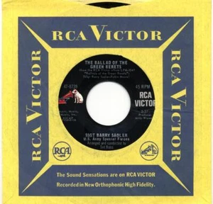 SSGT BARRY SADLER - THE BALLAD OF THE GREEN BERETS - 45 RECORD - Bild 1 von 2