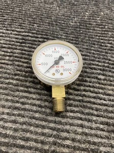 WIKA 111.11 Gas Gauge, 0-200 PSI, 2" Dial 1/4" NPT lower mount 8611041 New - Picture 1 of 7