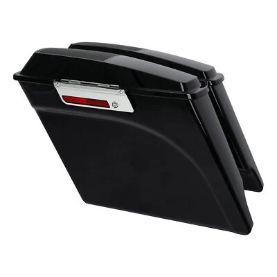 5" Stretched Saddle Bags 6x9" Speaker Lid Fit For Harley Touring Models 93-13 - Image 1 of 4