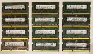24GB (12x2GB) SAMSUNG PC3-10600 DDR3 Laptop SODIMM RAM Memory - Picture 1 of 2