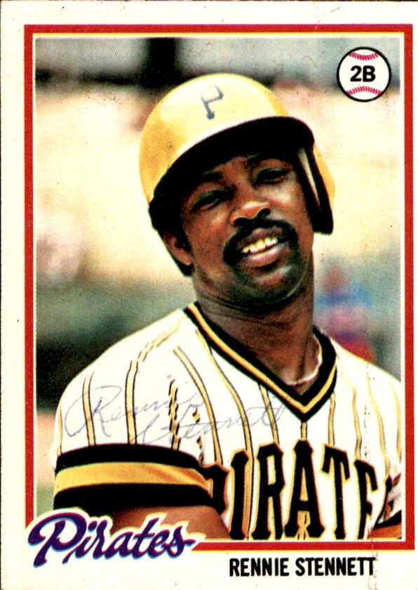 Tarjeta autografiada por Rennie Stennett 1978 Topps #165 Pittsburgh Pirates 182685 Foto 1 de 1