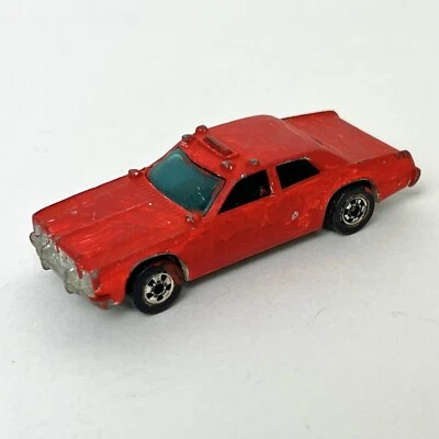 Vtg 1977 Hot Wheels Flying Colors Sheriff Patrol Fire Chaser Dodge Monaco Toy - Image 1 of 4