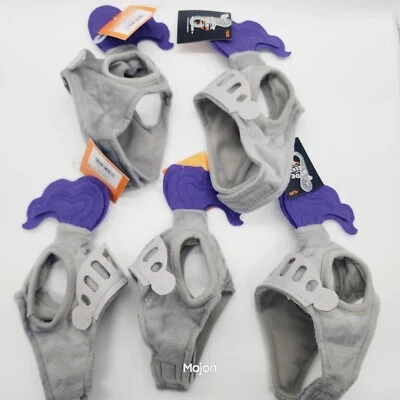 批量 5 件 Hyde And Eek 猫骑士帽 可调灰色 紫色 — 第 1/4 张图片