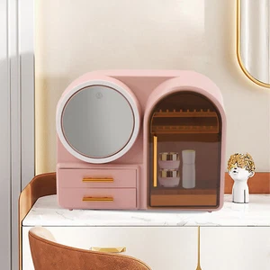Makeup Train Case Dust-Proof Drawer Makeup Organizer Jewelry Organizer - Picture 1 of 24