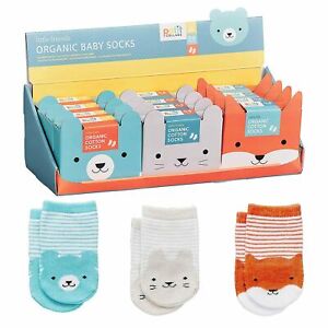 Animals - Petit Collage - Organic Baby Socks - 0-6 months - 3 Designs **NEW**