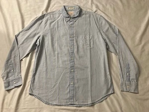 J.Crew Broken-in organic cotton oxford shirt White & Blue Stripe, men's Slim XL - Picture 1 of 6