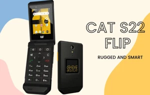 Cat S22 Flip - 16 Go Noir débloqué entièrement fonctionnel - boîte ouverte - Photo 1 sur 5