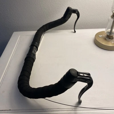 铝制牛角把手 31.8 带 Tektro RX 4.1 制动杆和握把 — 第 1/4 张图片