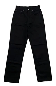 Pantalones de mezclilla para mujer ACNE STUDIOS Mece Forever negros de pierna recta 26” x 27” EUR 26 X 32 - Imagen 1 de 9