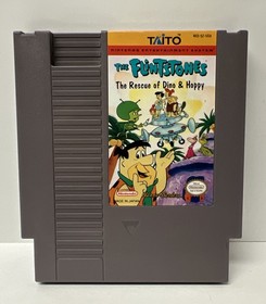 Flintstones The Rescue of Dino and Hoppy (Nintendo NES, 1991) Cartridge - Tested