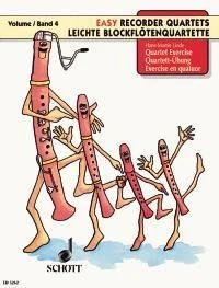 Quartett Ubung 4 Hans-Martin Linde Book [Softcover] Recorder Quartet Schott Musi - Image 1 of 3