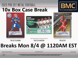 Josh Allen 2025 Leaf Pro Set Metal Football 1x Case Break #20 - Picture 1 of 1