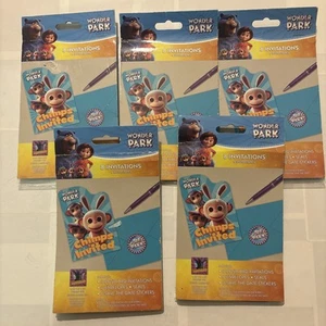 WONDER PARK INVITATIONS (40) ~ Birthday Party Supplies Stationery Cards Notes - Picture 1 of 2
