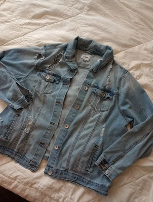 Chaqueta de mezclilla para mujer CI Sono talla 3XL azul envejecido Foto 1 de 4
