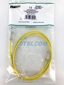 Panduit UTP28SP5YL Cat6 28 AWG Network Patch Cable/Cord, 5 Ft Yellow ~STSI - Picture 1 of 3