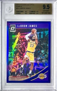 2018-19 Optic LeBron James BGS 9.5 Purple Holo Prizm SP #94 Color Match Quad 9.5 - Bild 1 von 12