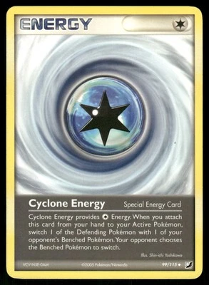 2005 Near Mint Pokemon Cyclone Energy 099/145 Unseen Forces English - Image 1 of 2