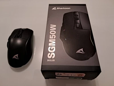 Sharkoon SKILLER SGM50W, Gaming-Maus, optisch, 6400dpi, USB, kabellos, 6 Tasten - Bild 1 von 2