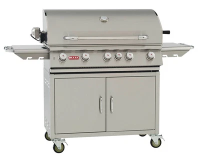 Parrilla de gas natural Bull Brahma 38 pulgadas en carro Foto 1 de 4