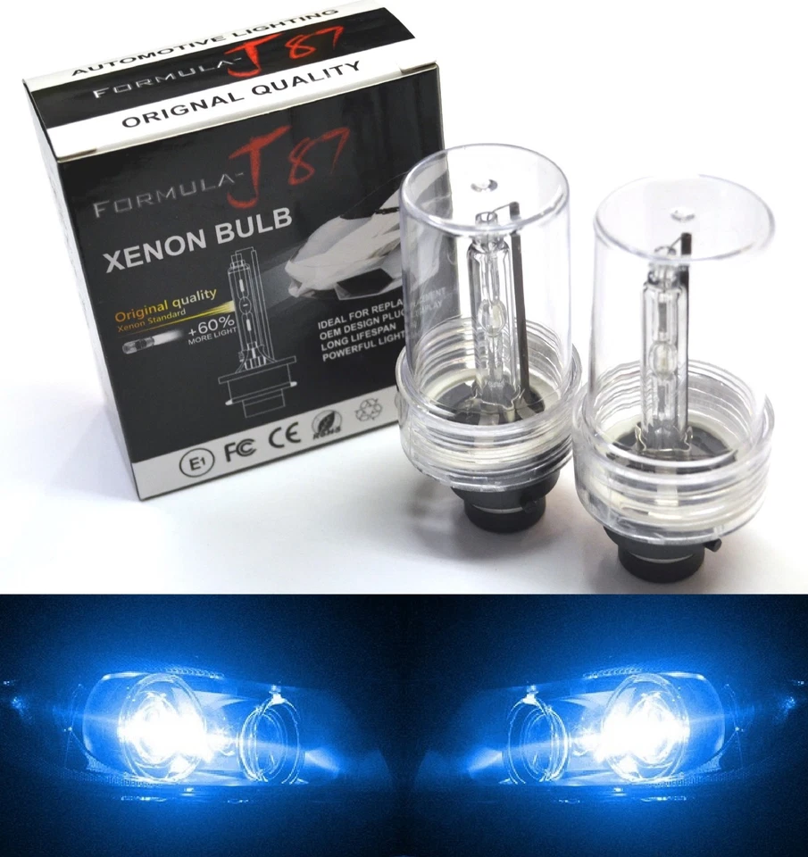 HID Xenon D2S Two Bulbs Head Light 10000K Blue Bi-Xenon High Low Beam Replace EO - Image 1 of 4