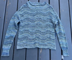 SWTR Langarmpullover Alpaka/Wollmischung hellblau/hellgrau Größe XS 320 $ - Bild 1 von 2