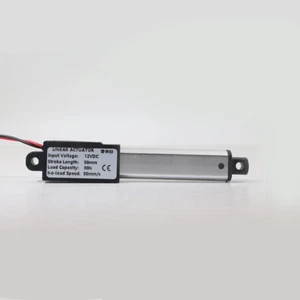 12 V Linearantrieb Aluminiumlegierung kleine elektrische Schubstange Motorhub 10-150 mm - Bild 1 von 17